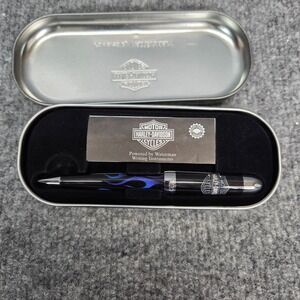 Waterman Harley Davidson Motorcycles Pen Blue Flames in Case